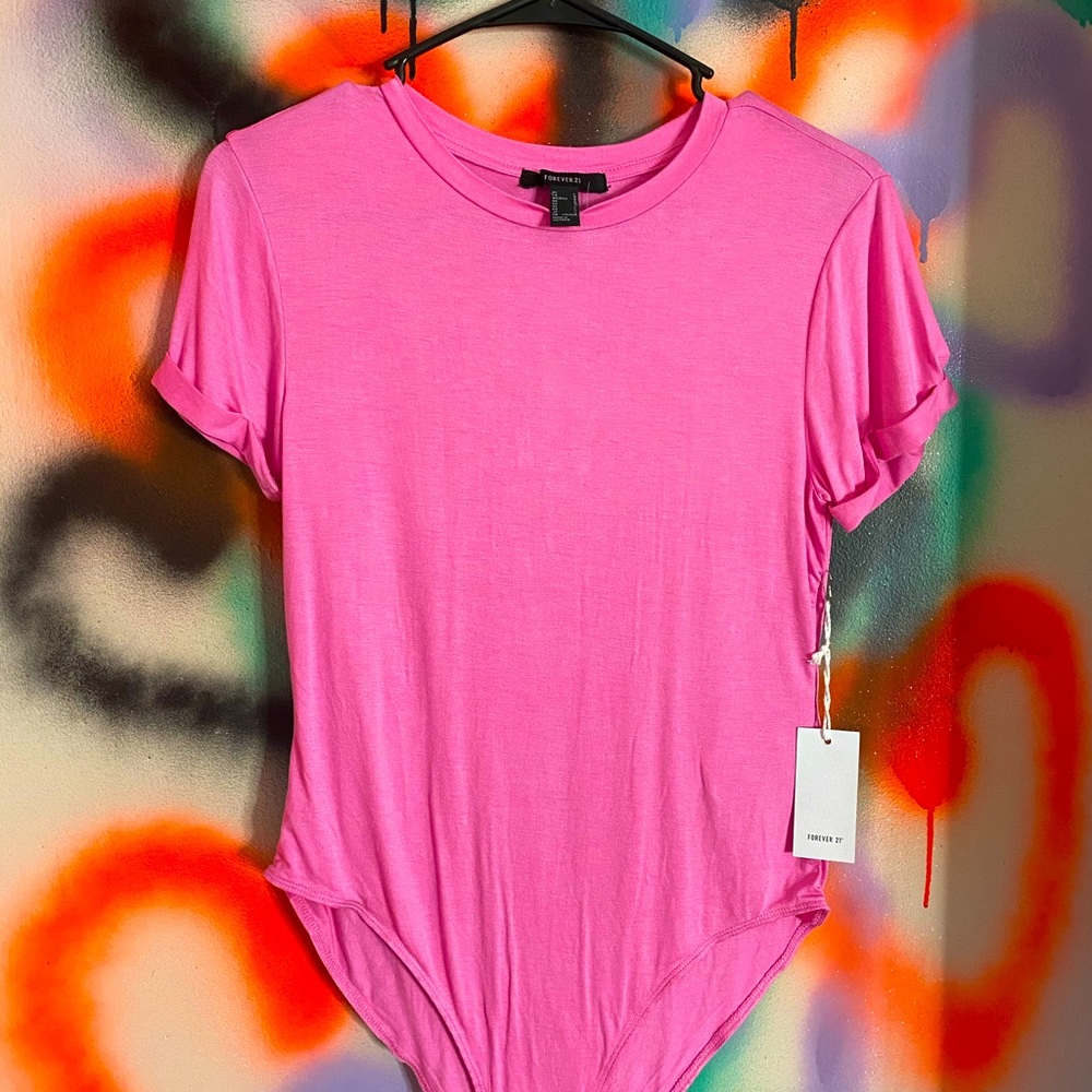 Forever 21 Pink body suit with tags